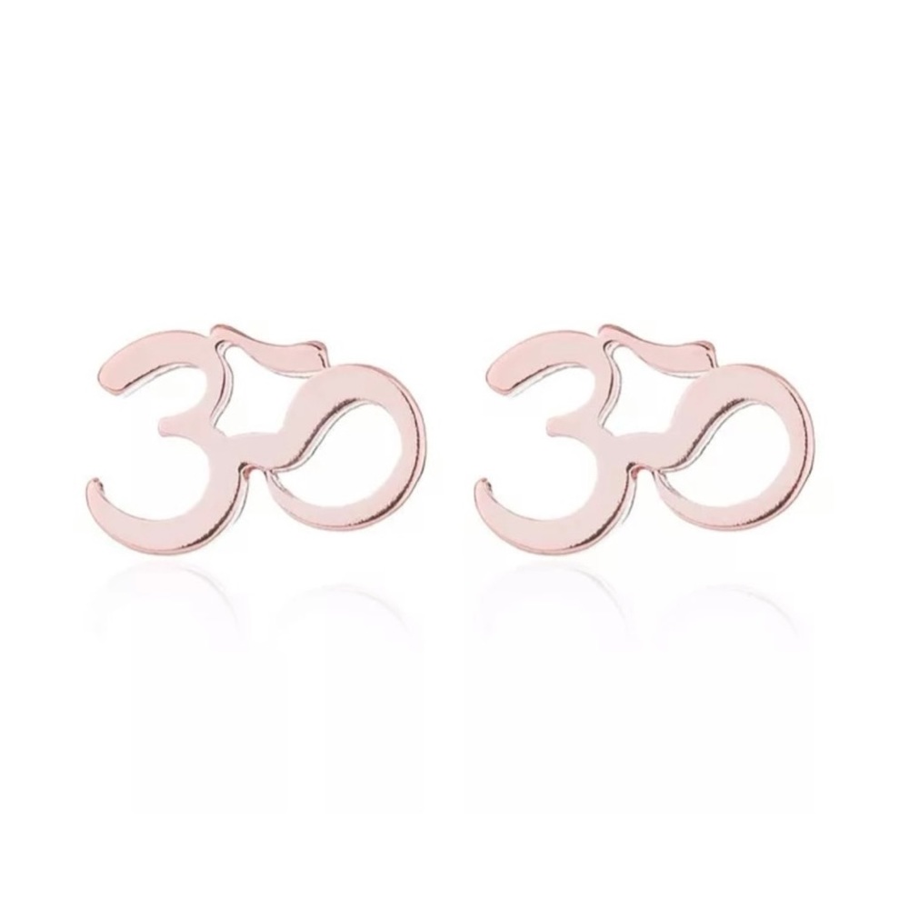 Restocked OM Stainless Steel Stud in Rose Gold